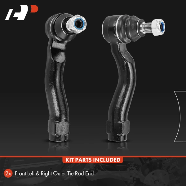 2 Pcs Front Outer Tie Rod End for Toyota Land Cruiser Lexus