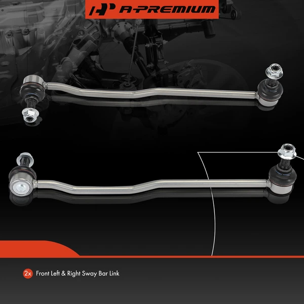 Sway Bar Link, Front Side, A-Premium APCA6866