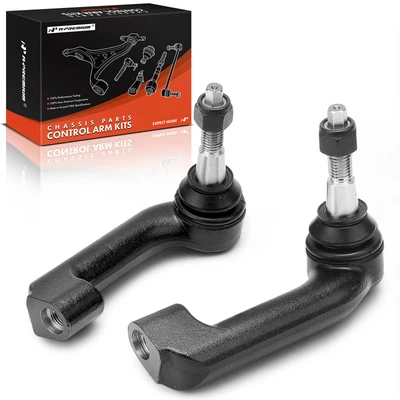 2 Pcs Front Outer Steering Tie Rod End