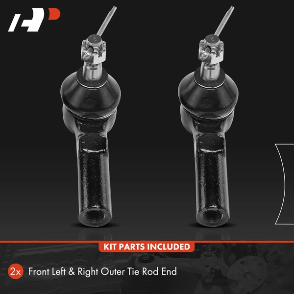 2 Pcs Front Outer Tie Rod End Kit for Mazda CX-5 2013-2016