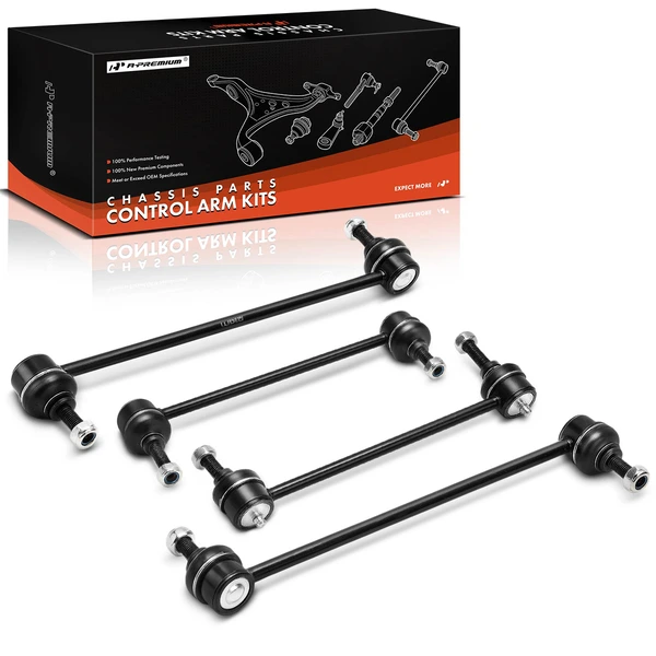 2007-2014 Mini Cooper Sway Bar Link Kit Front & Rear A-Premium APCA9399