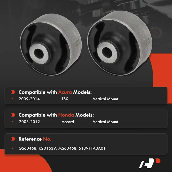 2-Pc Control Arm Bushing, Front Lower Inner Forward A-Premium APCA9923