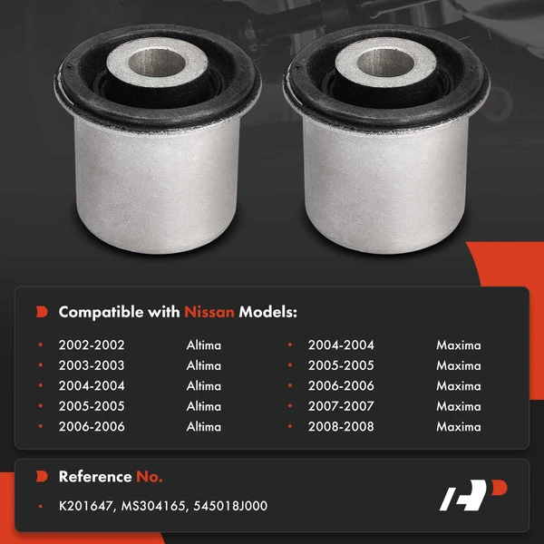 2-Pc Suspension Control Arm Bushing, Front Lower Forward A-Premium APCA9925