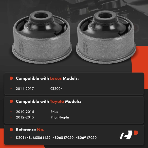 Control Arm Bushing Kit Front Lower Rearward A-Premium APCA9926