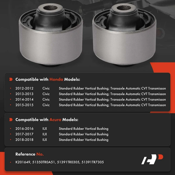 2-Pc Control Arm Bushing, Front Driver & Passenger Lower Forward A-Premium APCA9927