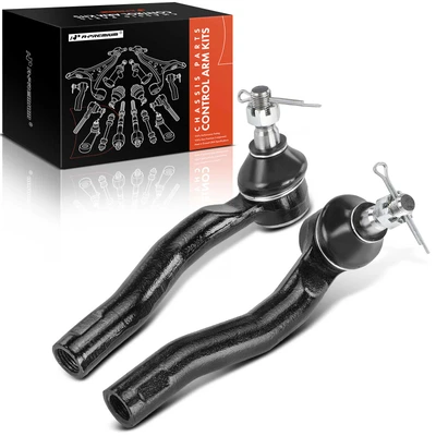 2 Pcs Front Outer Steering Tie Rod Ends