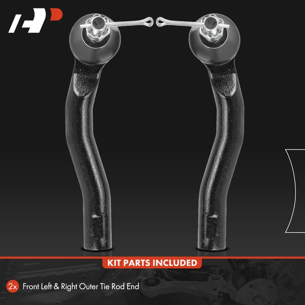 2 Pcs Front Outer Steering Tie Rod Ends for Toyota Corolla 2020-2023 Prius C-HR