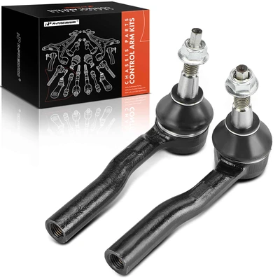 2 Pcs Front Outer Tie Rod End