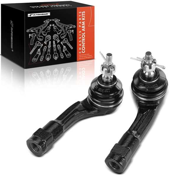 2 Pcs Front Outer Tie Rod End Kit for Hyundai Accent 2018-2022 Kia Rio 2018-2023