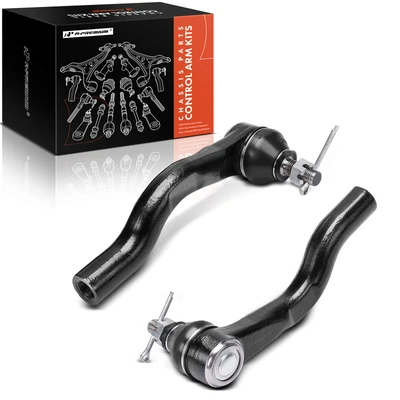 2 Pcs Front Outer Tie Rod End