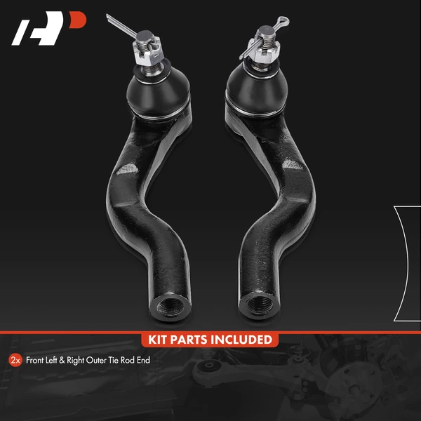2 Pcs Front Outer Tie Rod End for Honda CR-V 2017-2023 GAS