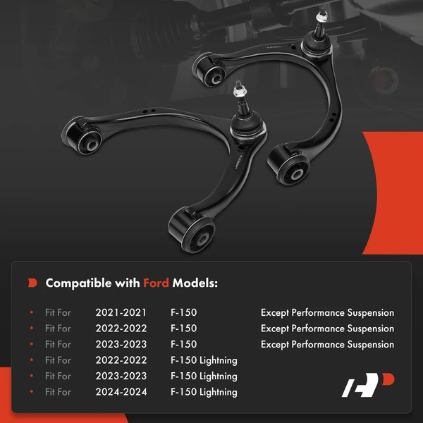 2-Pc Control Arm and Ball Joint Assembly Kit, Front Driver & Passenger Upper with Ball Joint A-Premium APCA7311