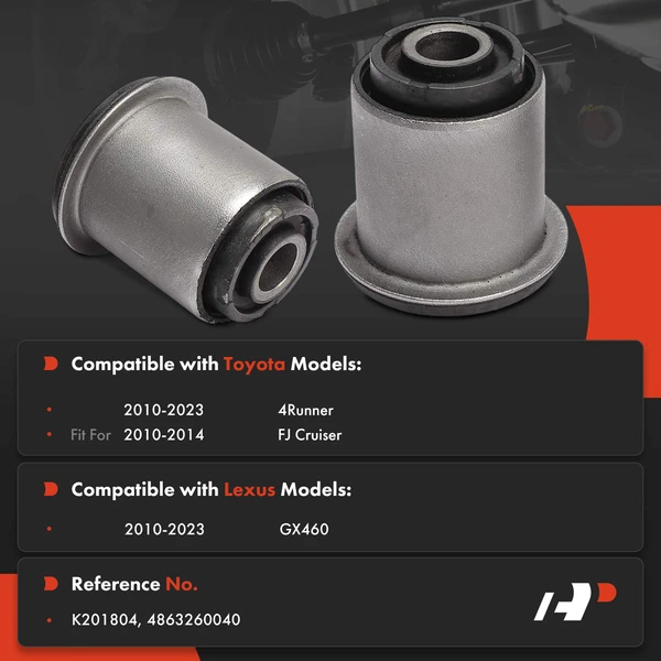 Control Arm Bushing Front Driver & Passenger Upper A-Premium APCA9935