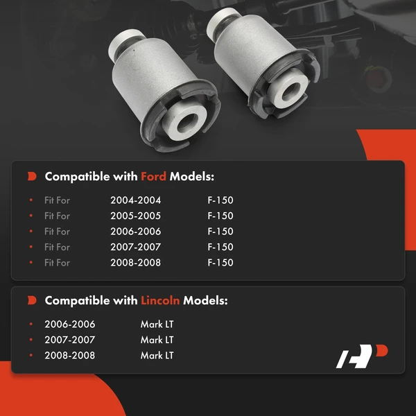 2-Pc Control Arm Bushing, Front Lower A-Premium APCA9001