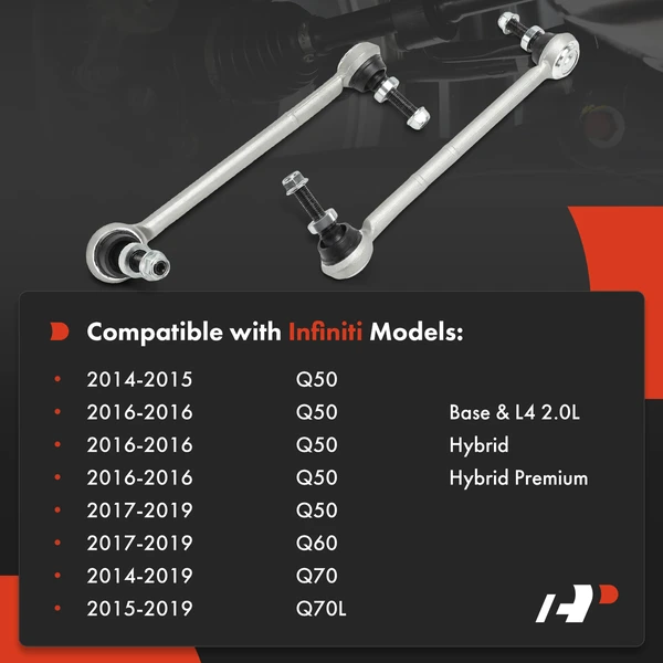 Sway Bar Link Rear Driver & Passenger A-Premium APCA7625