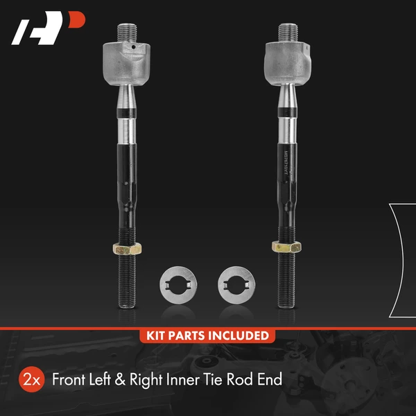 2 Pcs Front Inner Tie Rod End for Mazda Millenia 1998-2002