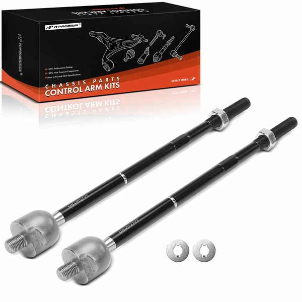 2 Pcs Front Inner Tie Rod End Kit for Ford Escape Mazda Tribute Mercury Mariner