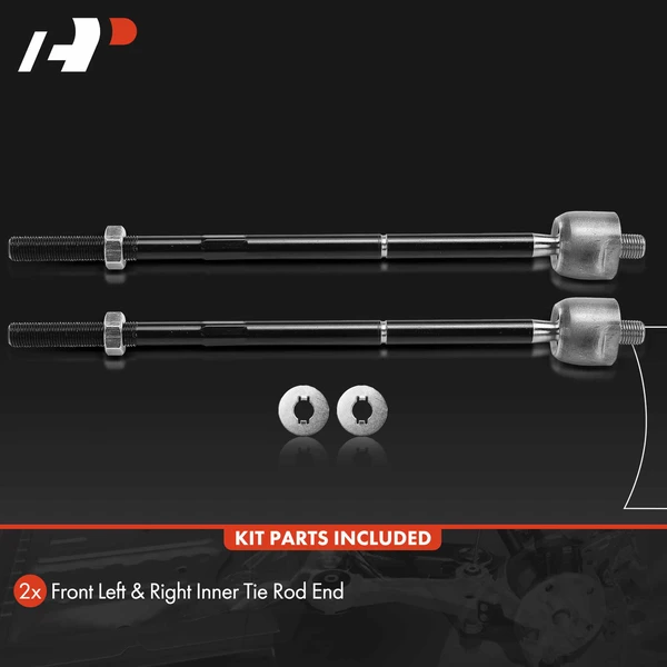 2 Pcs Front Inner Tie Rod End Kit for Ford Escape Mazda Tribute Mercury Mariner