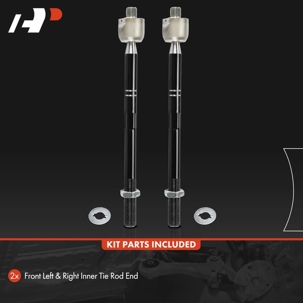 2 Pcs Front Inner Steering Tie Rod Ends for Volvo S60 2012-2018 S80 V70 XC70