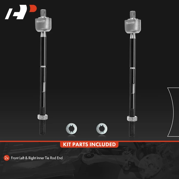 2 Pcs Front Inner Tie Rod Ends for Pontiac Solstice 2006-2009 Saturn Sky