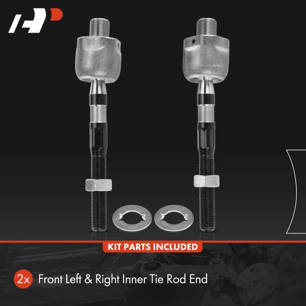 2 Pcs Front Inner Tie Rod End for Nissan 370Z 2009-2020