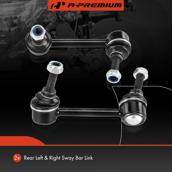 Sway Bar Link, Rear Side, A-Premium APCA6772