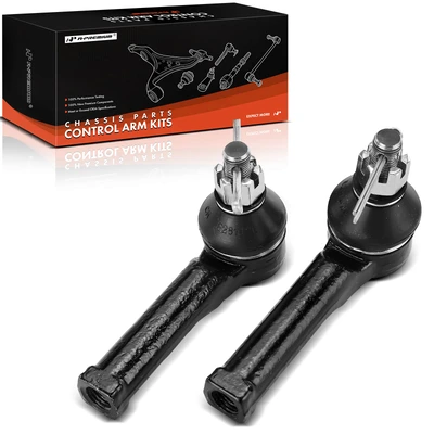 2 Pcs Front Outer Tie Rod End