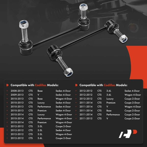 Sway Bar Link, Front Side, A-Premium APCA4724