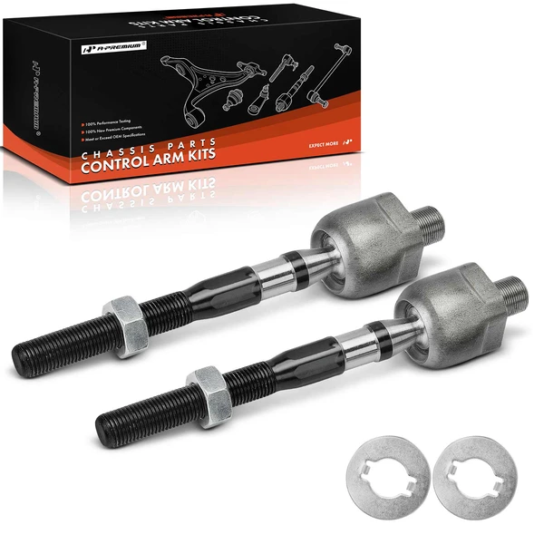 2 Pcs Front Inner Steering Tie Rod End for Infiniti G37 2010-2013 EX35 EX37 Q50