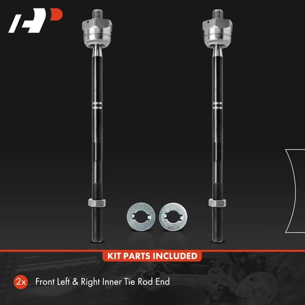 2 Pcs Front Inner Tie Rod End for Ford F-150 Lincoln Mark LT