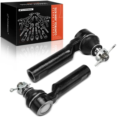 2 Pcs Front Outer Steering Tie Rod End