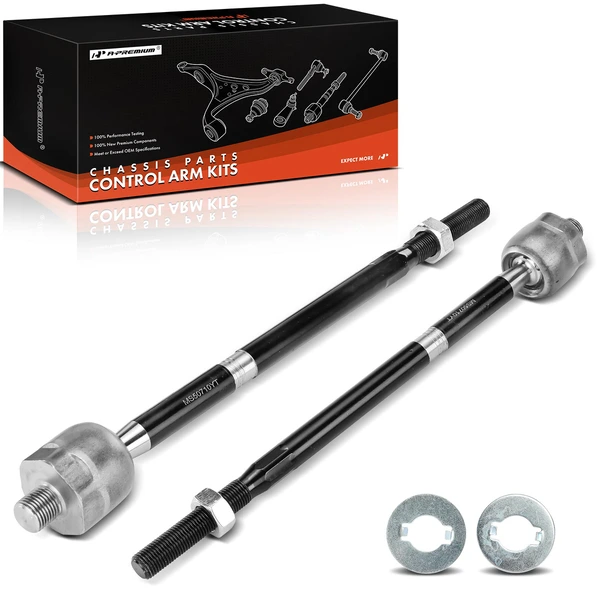 2 Pcs Front Inner Tie Rod End for Chevy Equinox GMC Terrain