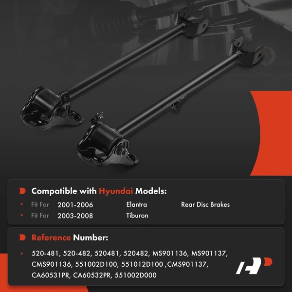 2-Pc Suspension Trailing Arm, Rear Driver & Passenger A-Premium APCA8992