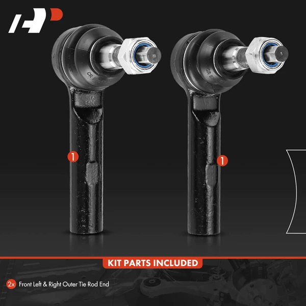 2 Pcs Front Outer Tie Rod End for Chrysler 300 2011-2023 Dodge Charger Challenger