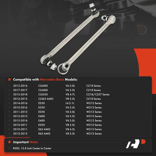 Sway Bar Link, Front Side, A-Premium APCA6087