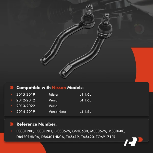Tie Rod End Front Outer A-Premium APCA8602