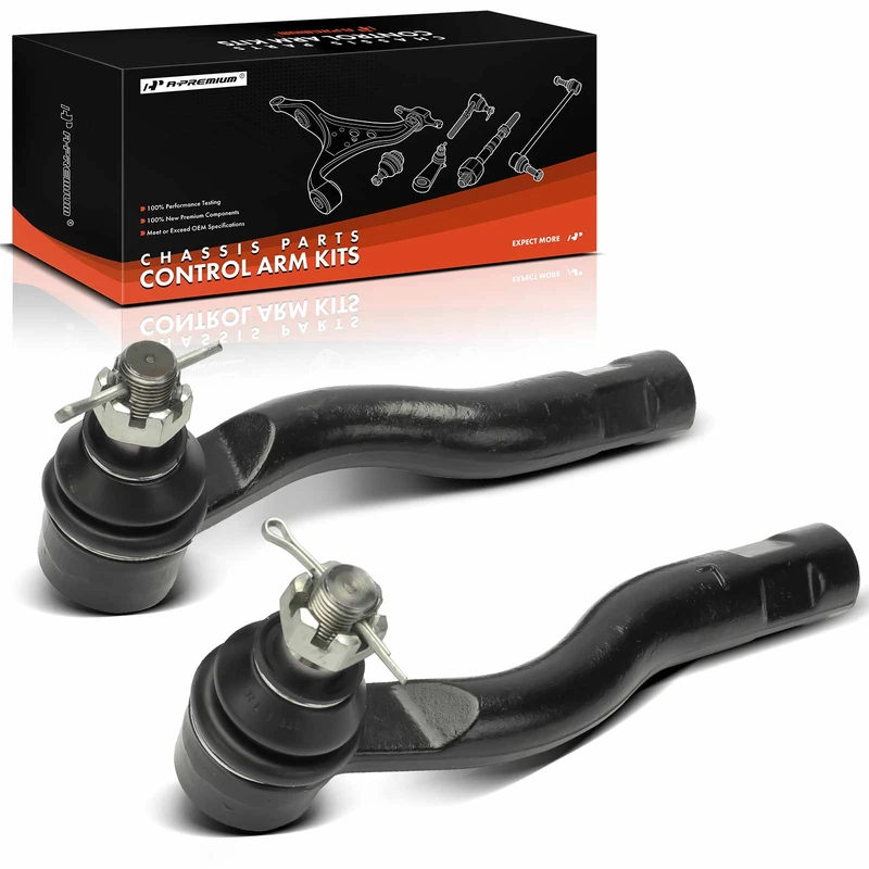 2 Pcs Front Outer Steering Tie Rod End for 1998-2002 Toyota Land Cruiser