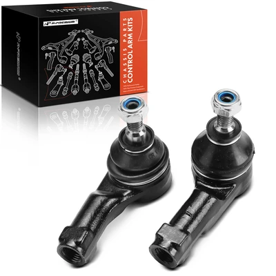 2 Pcs Front Outer Steering Tie Rod End