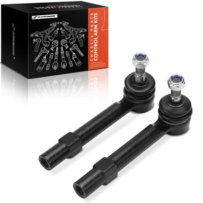 2 Pcs Front Outer Tie Rod End