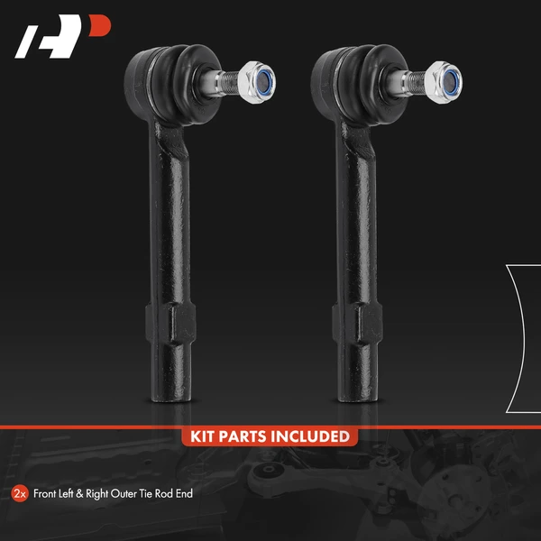 2 Pcs Front Outer Tie Rod End for Mazda MX-5 Miata 2006-2015