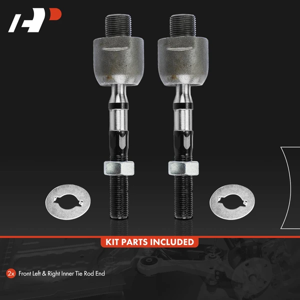 2 Pcs Front Inner Steering Tie Rod End for Honda Accord 2008-2012