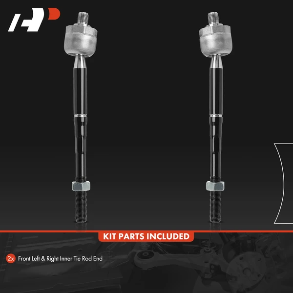 2 Pcs Front Inner Steering Tie Rod Ends for Chevy Cruze Volt 2016-2019