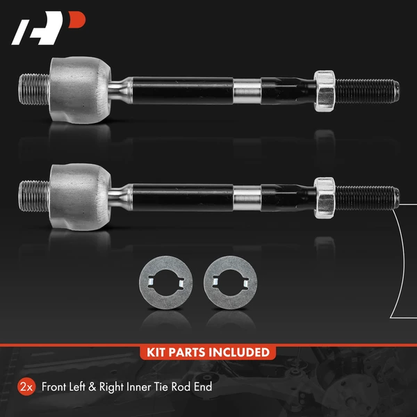 2 Pcs Front Inner Tie Rod End Kit for Honda Civic 16-23 HR-V Insight Acura