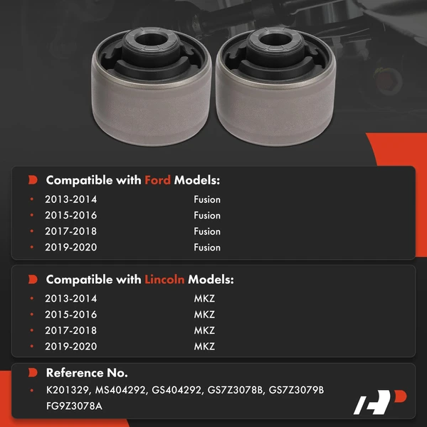 2-Pc Control Arm Bushing, Front Lower Forward A-Premium APCA9916