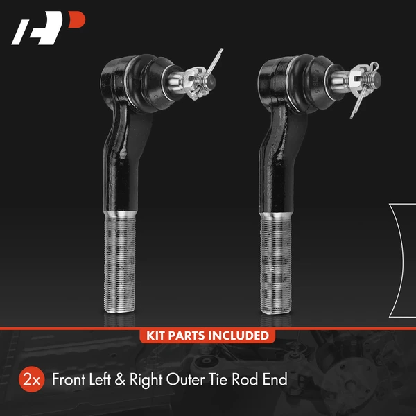 2 Pcs Front Outer Tie Rod End for Ford F-250 Super Duty F-350 Super Duty 11-22