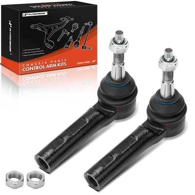 2 Pcs Front Outer Steering Tie Rod Ends