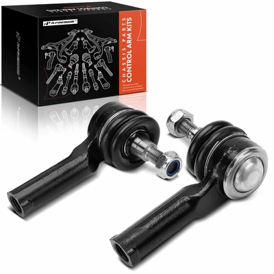 2 Pcs Front Outer Steering Tie Rod Ends