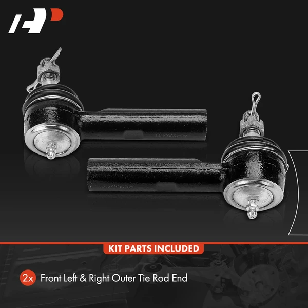 2 Pcs Front Outer Tie Rod End for Pontiac Vibe 2009-2010