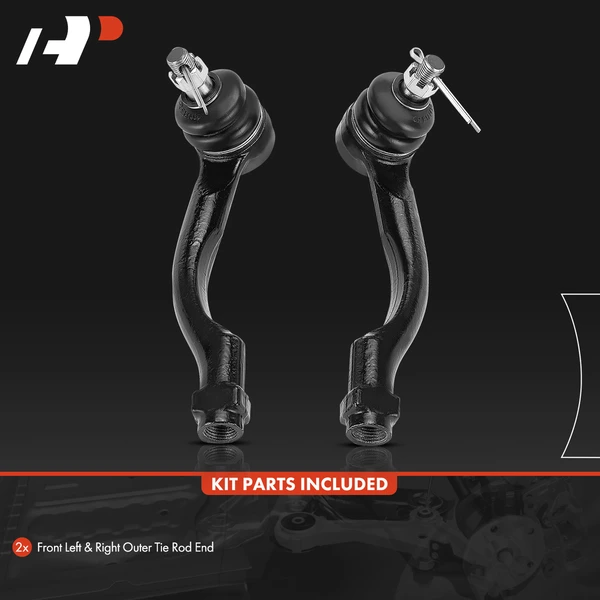 2 Pcs Front Outer Tie Rod End for Kia Borrego 2009-2011