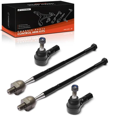 4 Pcs Front Inner & Outer Tie Rod End